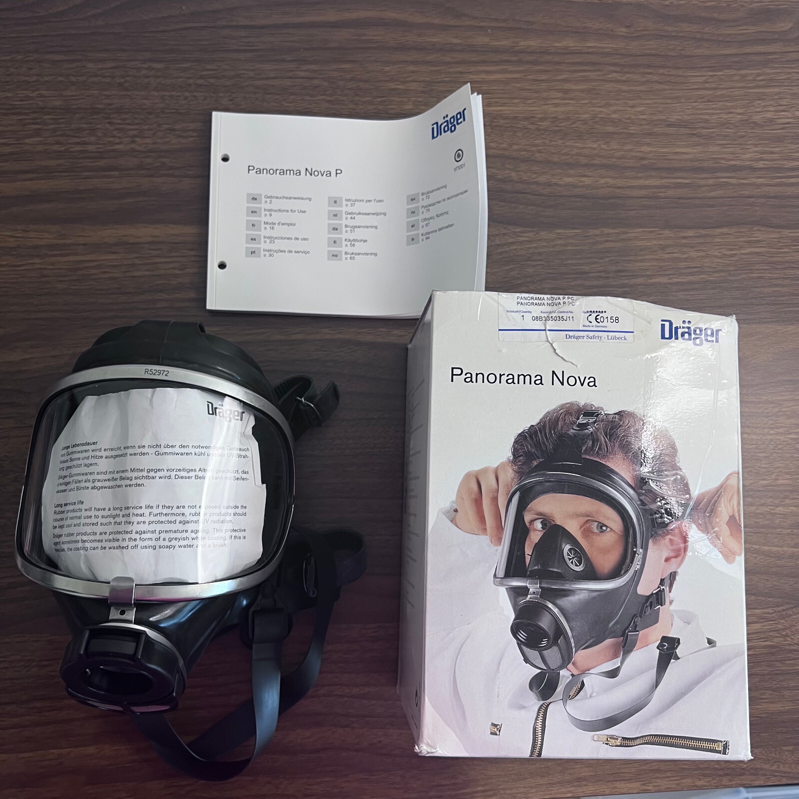 Drager Panorama Nova R52972 Full Face Mask New Open Box