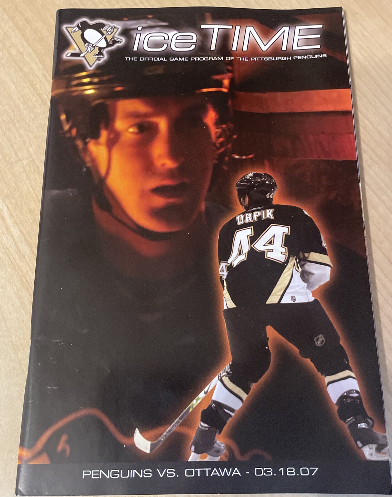 3 Pittsburgh Penguins Brooks Orpik IceTime Program Team USA 2007 2006 2010