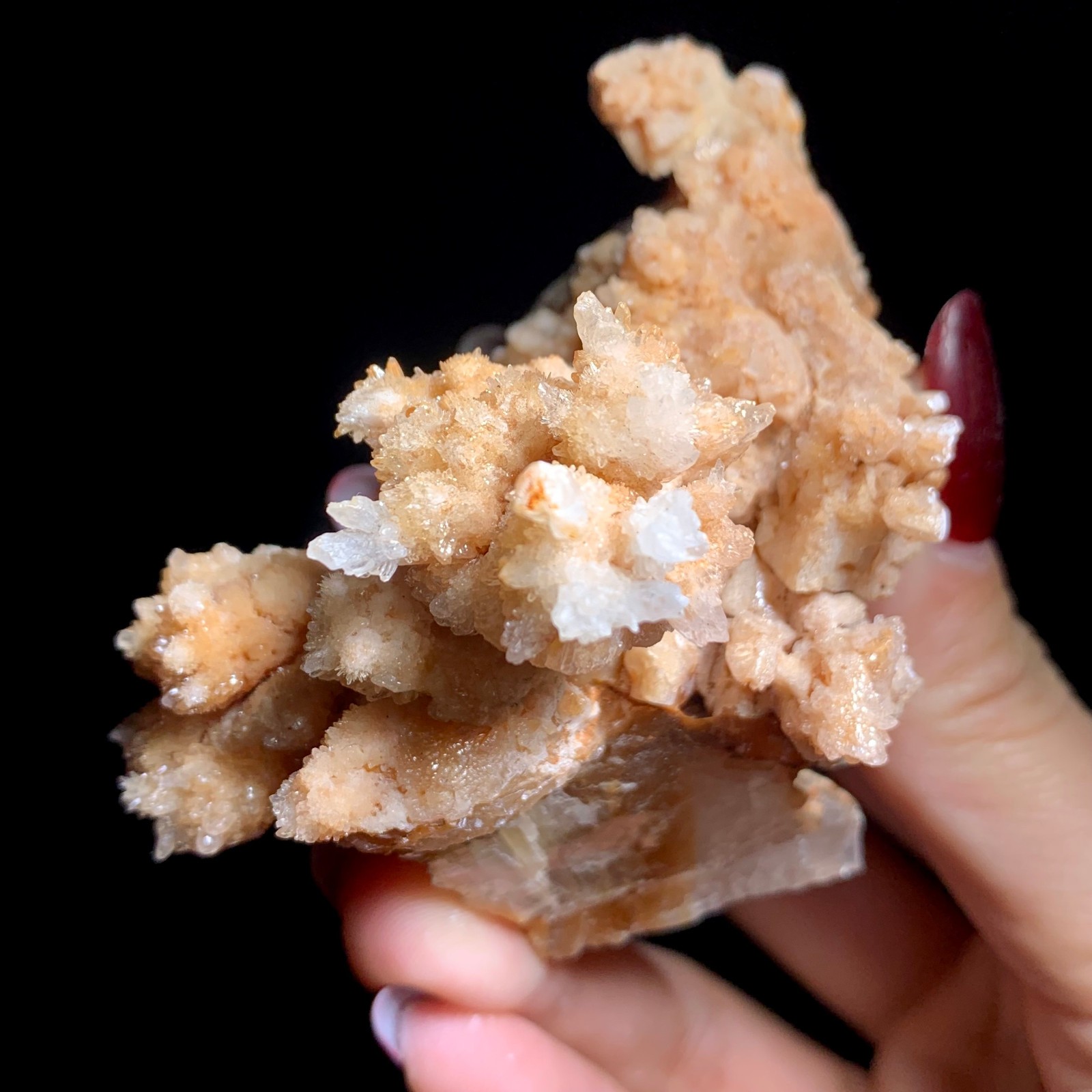 120G Specia Natural Beautiful Plaster Flower Mineral Specimen/Gift