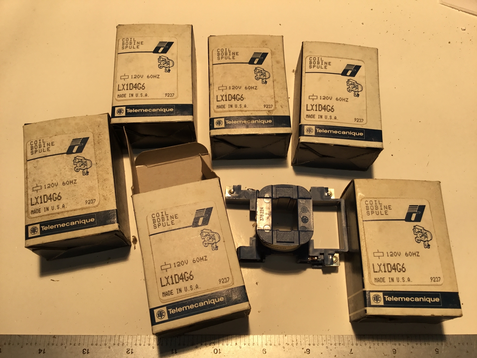 6 pc Telemecanique Coil LX1D4G6 120V 60Hz New (216)