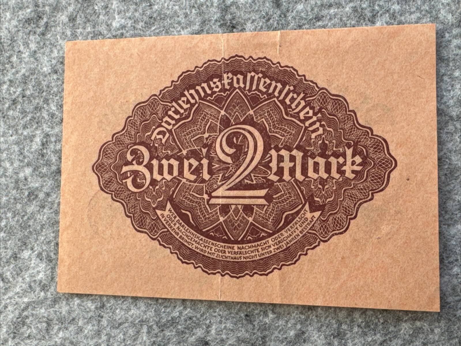 1922 GERMANY Banknote 2 MARK ( # P62 )