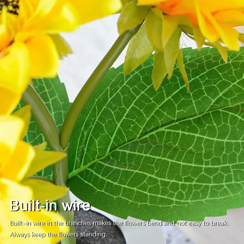 3 LED Night Light Rechargeable Sunflower Lights Interior Lighting Bedroom
