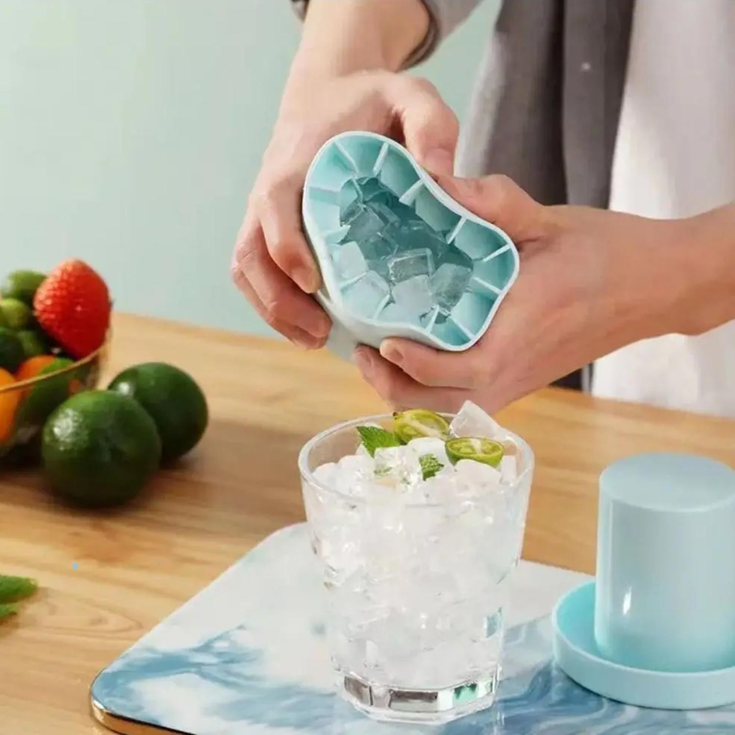 Food Grade Silicone Mini Ice Cube Tray Easy Release Small Ice Mold Tray