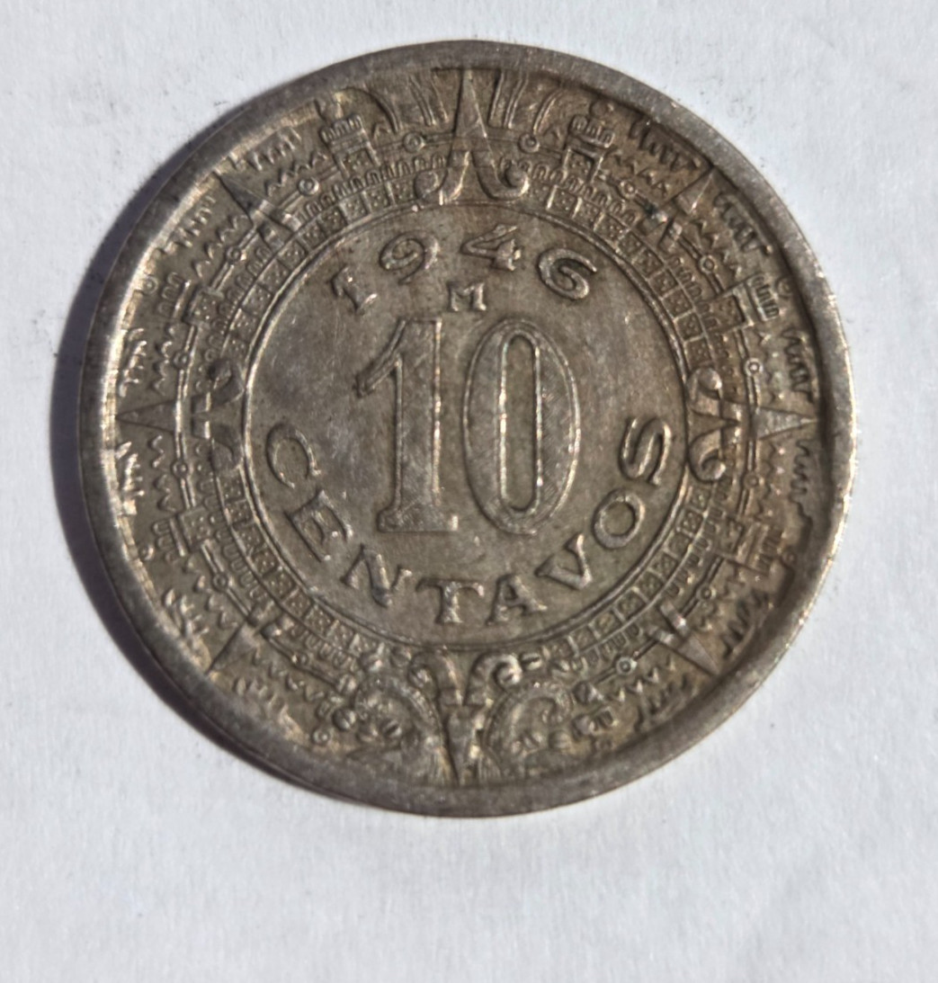 1946 Mexico 10 Centavos