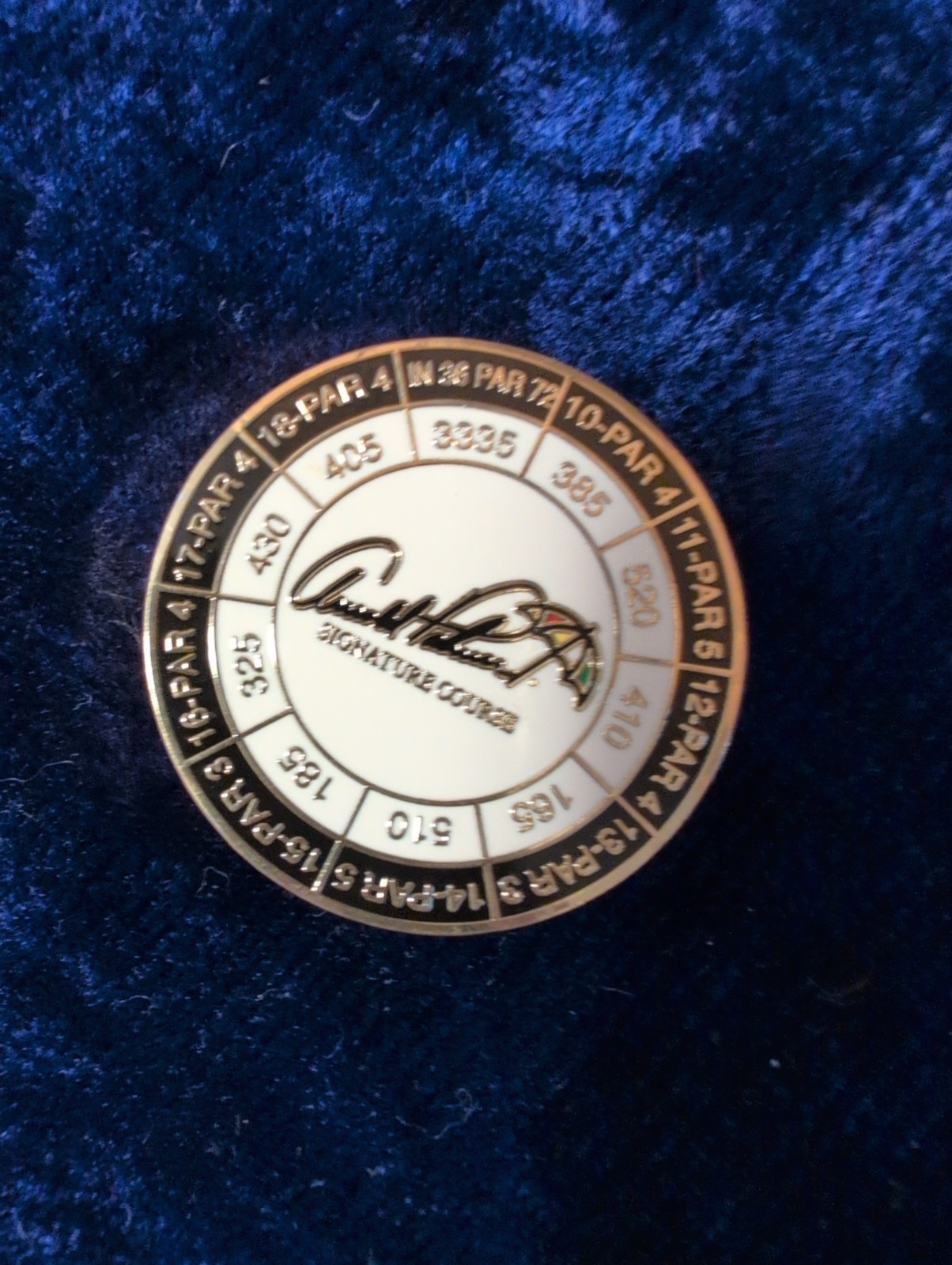 Arnold Palmer Wildfire Yardage Coin with Rotating Middle