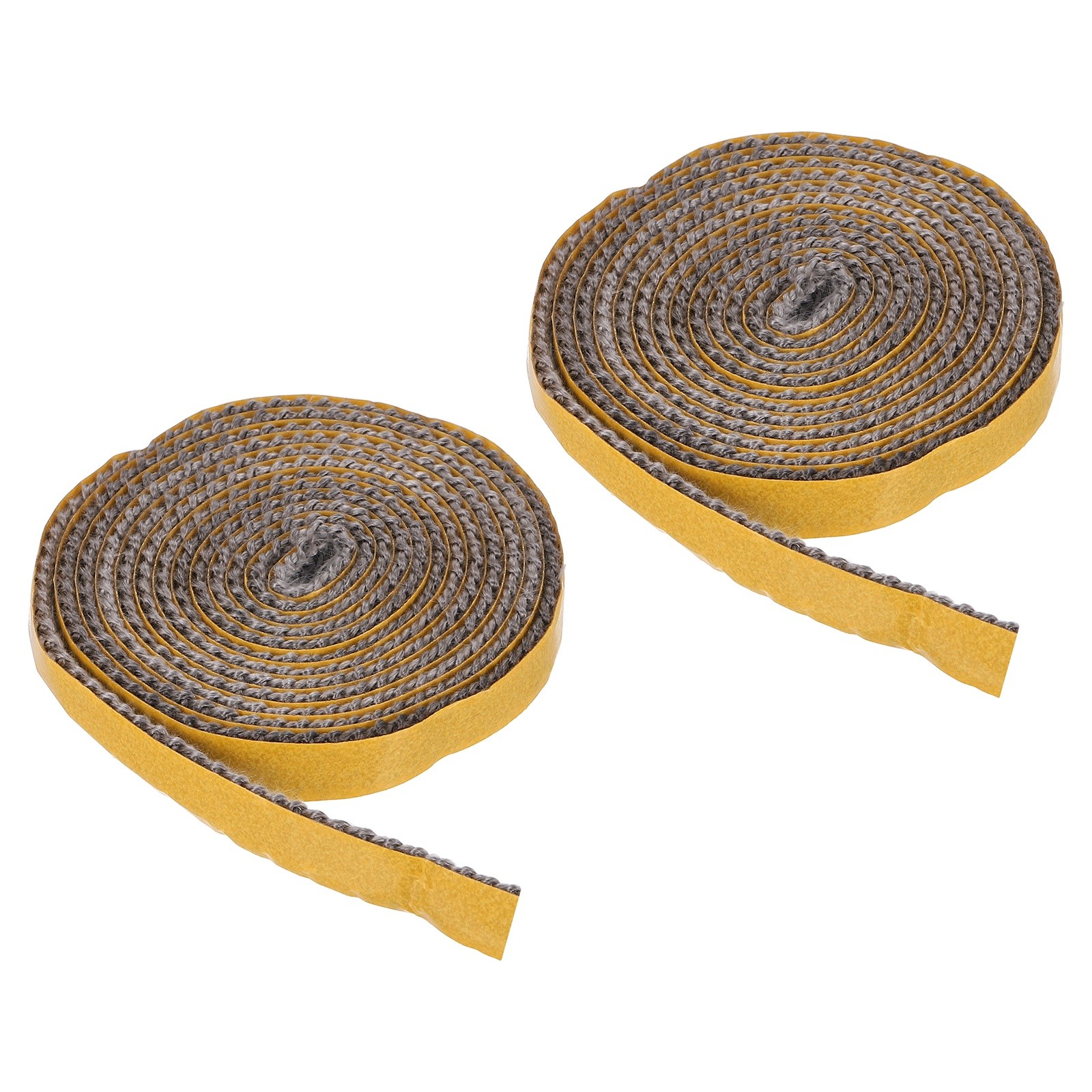 2Pcs 1/2"x 1/8"x 79" Wood Stove Gasket Flat Graphite Fiberglass Seal Ropes Black