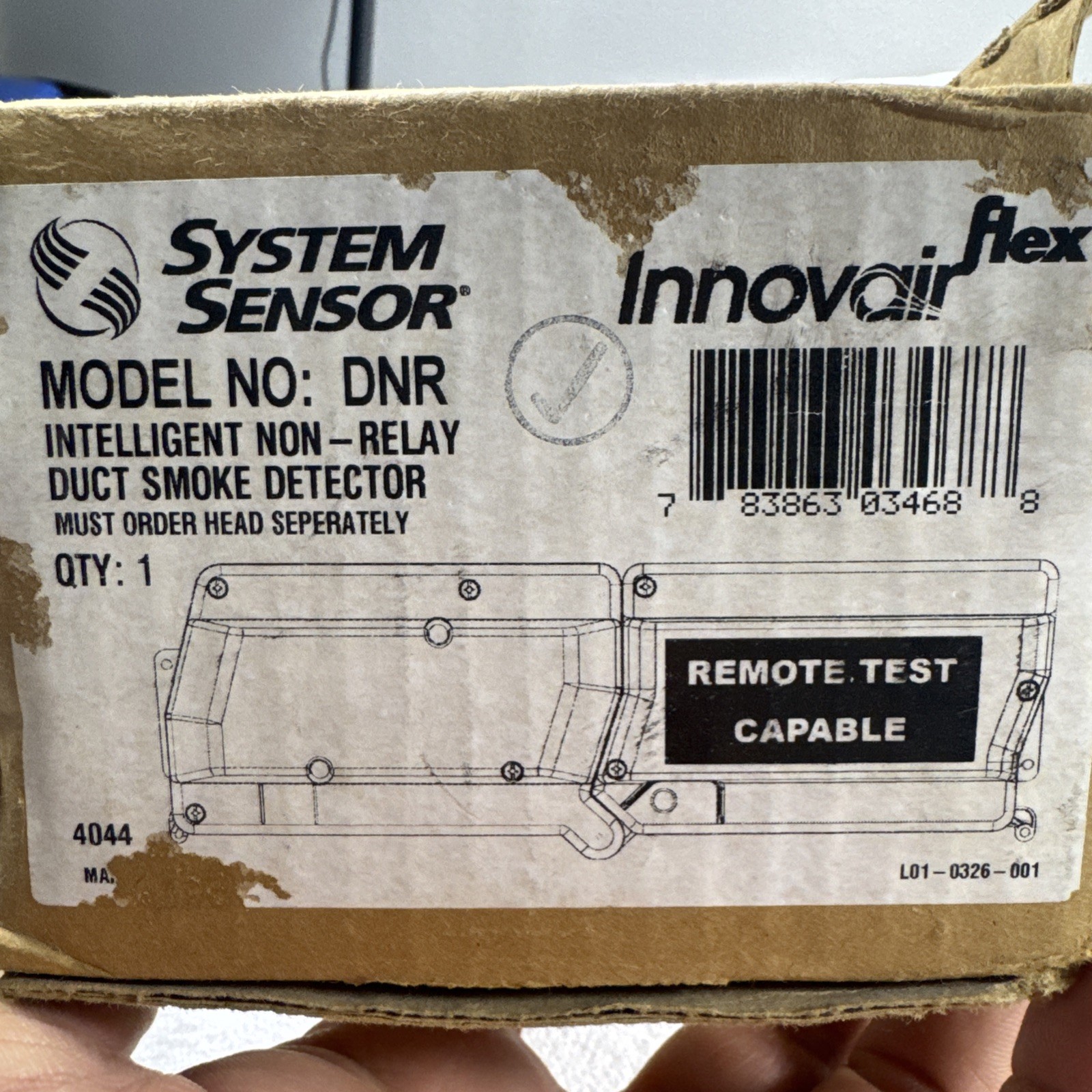 System Sensor DNR Intelligent Smoke Duct Detector Innovair Flex