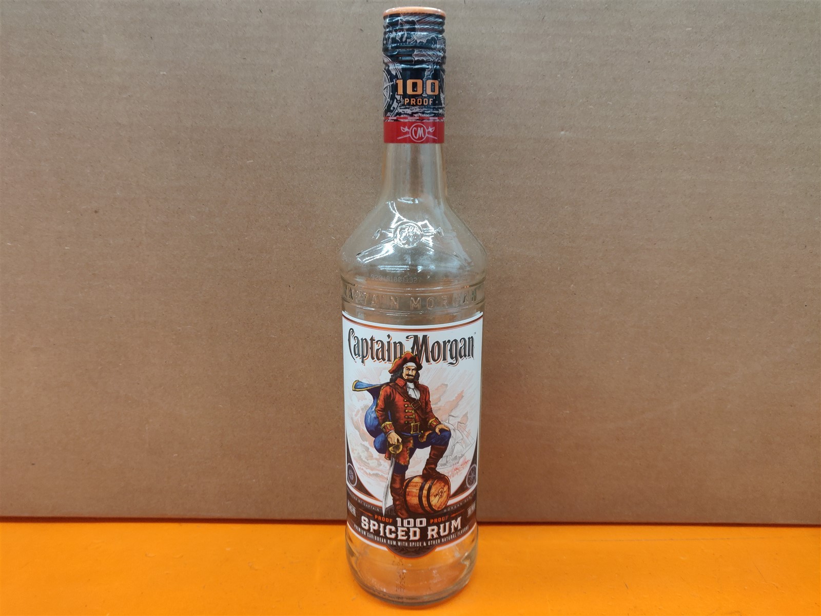⭐️⭐️⭐️⭐️⭐️ EMPTY 750mL Captain Morgan Original Spiced Rum Bottle for Craft/Décor