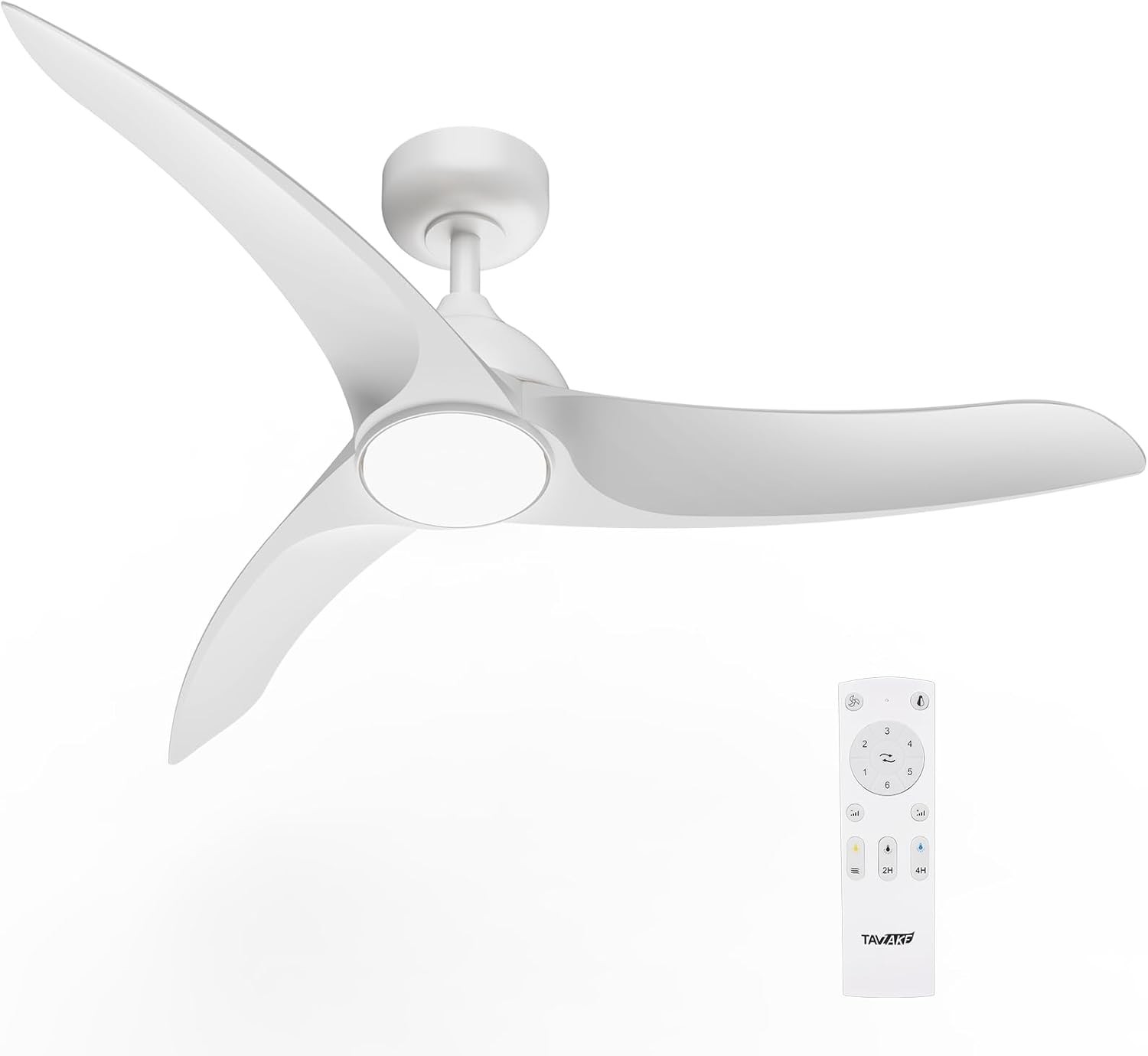 Low Profile Ceiling Fan – 42" with Light Remote Control