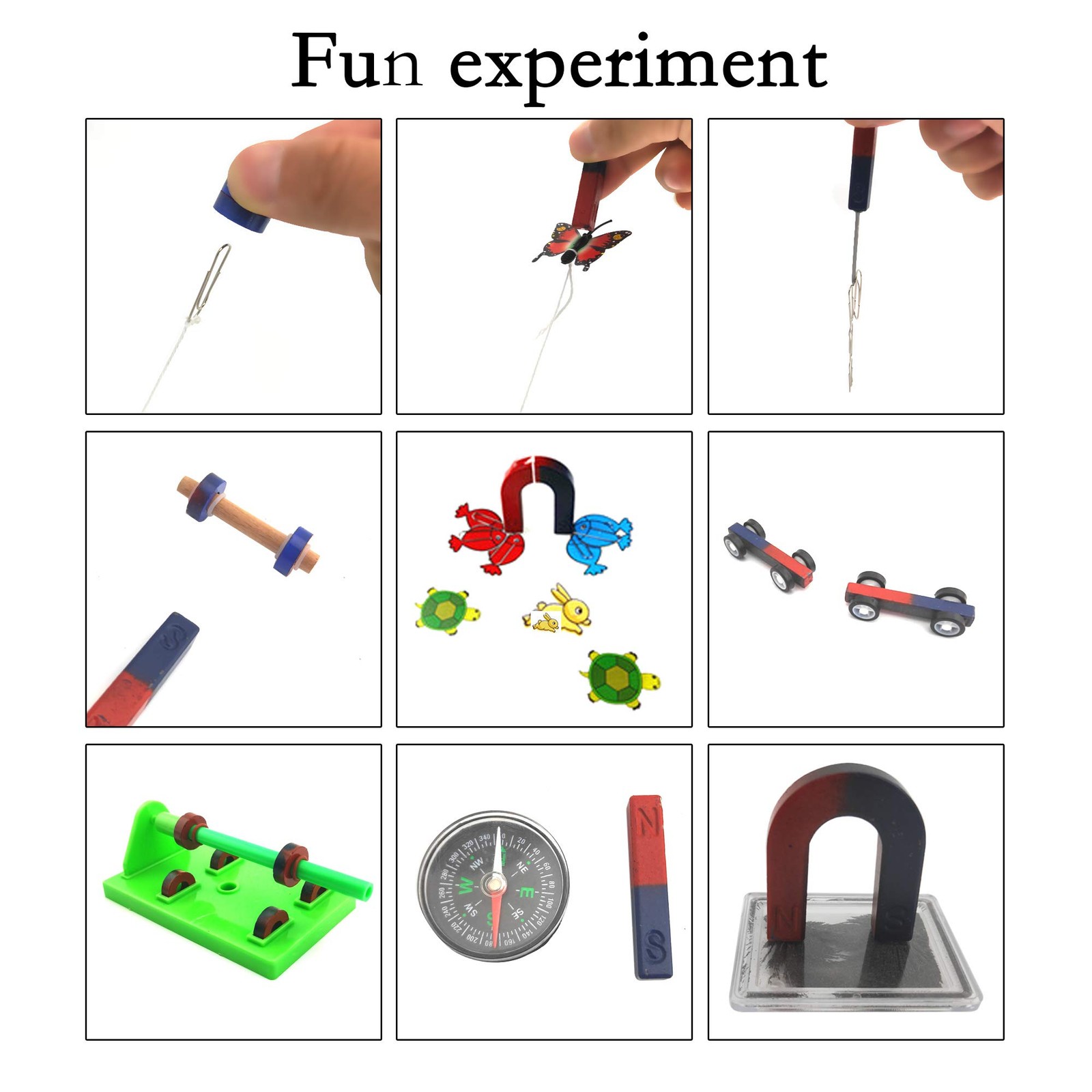 Labs Junior Science N/S Magnet Set for Education Science Experiment Tools Icl...
