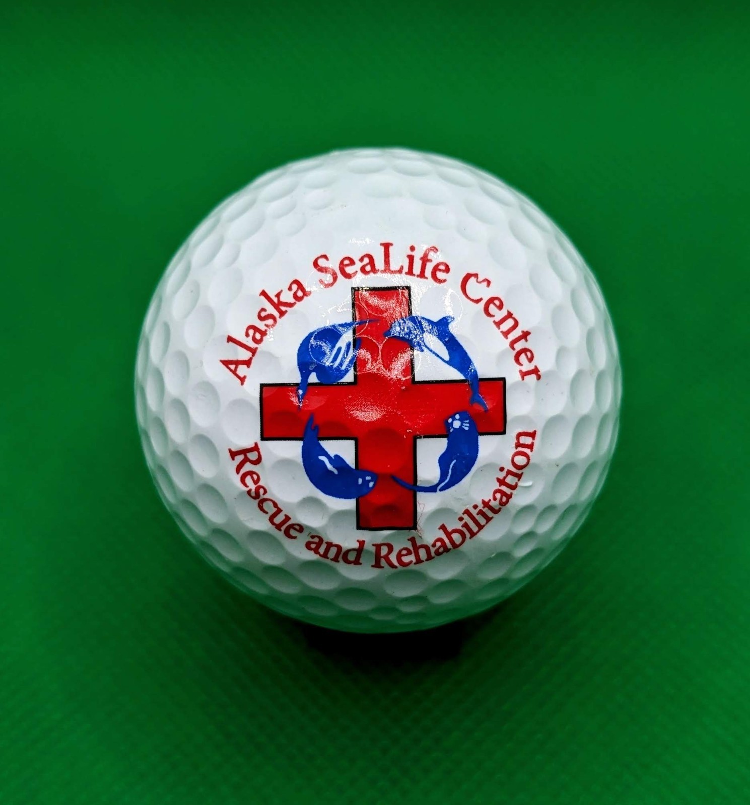 Alaska SeaLife Center Rescue and Rehabilitation logo golf ball (Seward, Alaska)