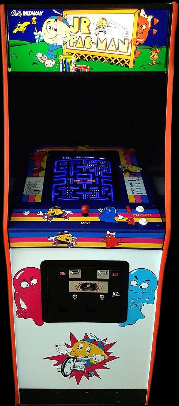 JR PAC-MAN ARCADE MACHINE by MIDWAY 1983 (Excellent Condition) *RARE*