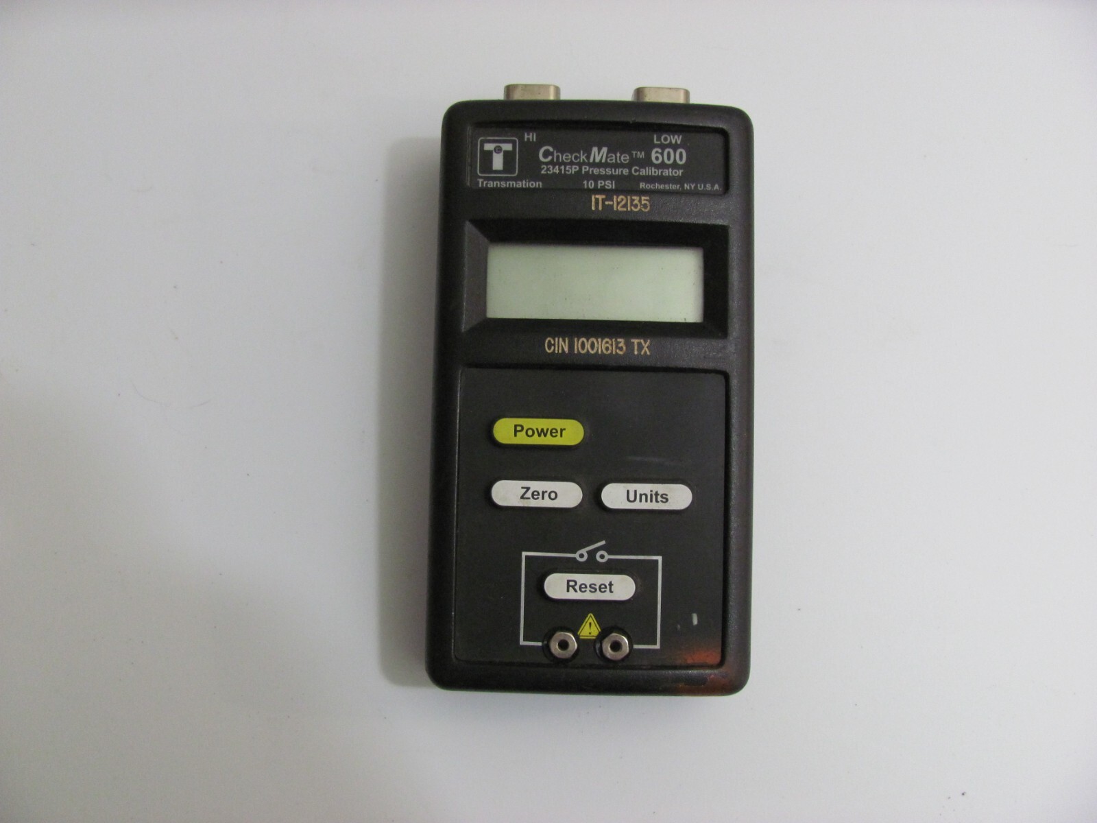 Transmation CheckMate Low 600 Pressure Calibrator   10psi 23415P