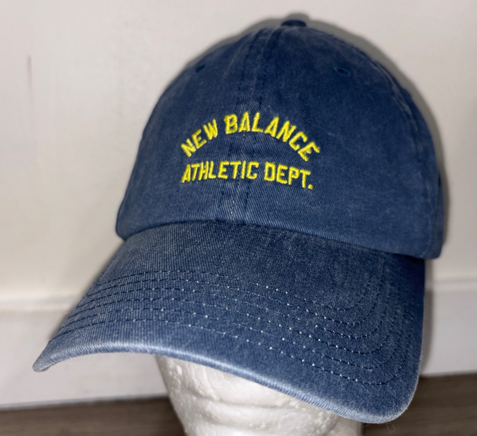New Balance Athletic Dept. Navy Baseball Cap 100% Cotton Adjustable Hat