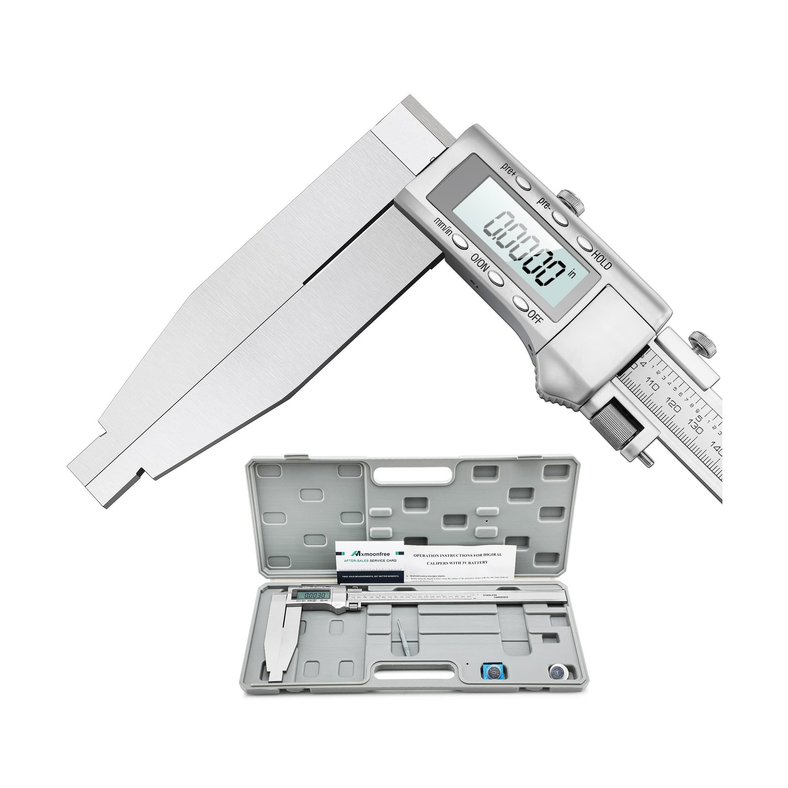12 Inch Digital Caliper Long Jaw Caliper with 6" Jaw Depth Calipers Measuring...