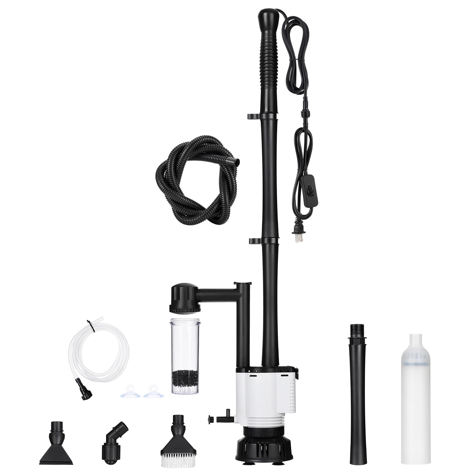 Fish Tank Cleaner,8-in-1 Electric Aquarium Gravel Vacuum,Clean Sewage+Wash Gr...