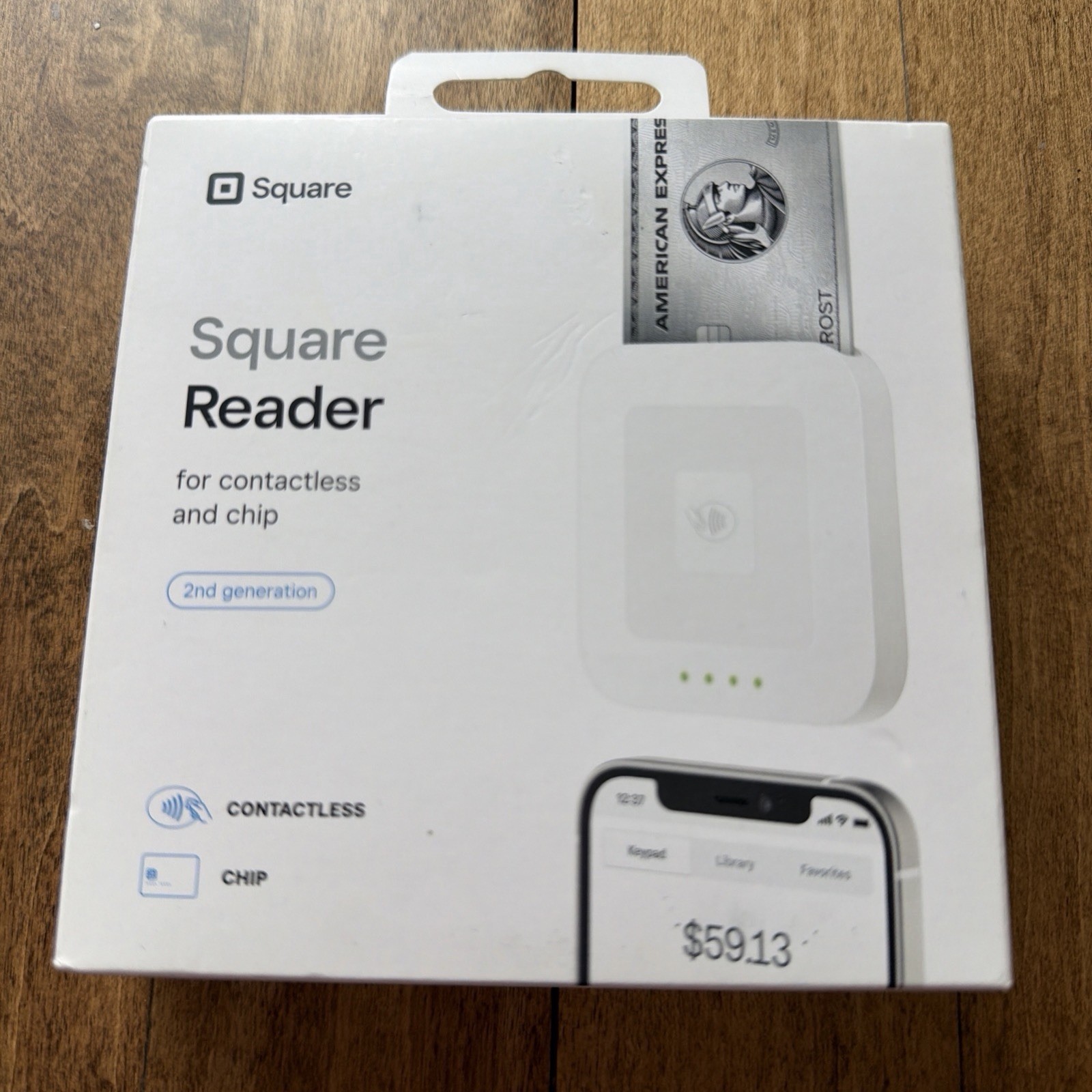 BRAND New Square Card Reader for Contactless and Chip 2nd Generation SEALED!