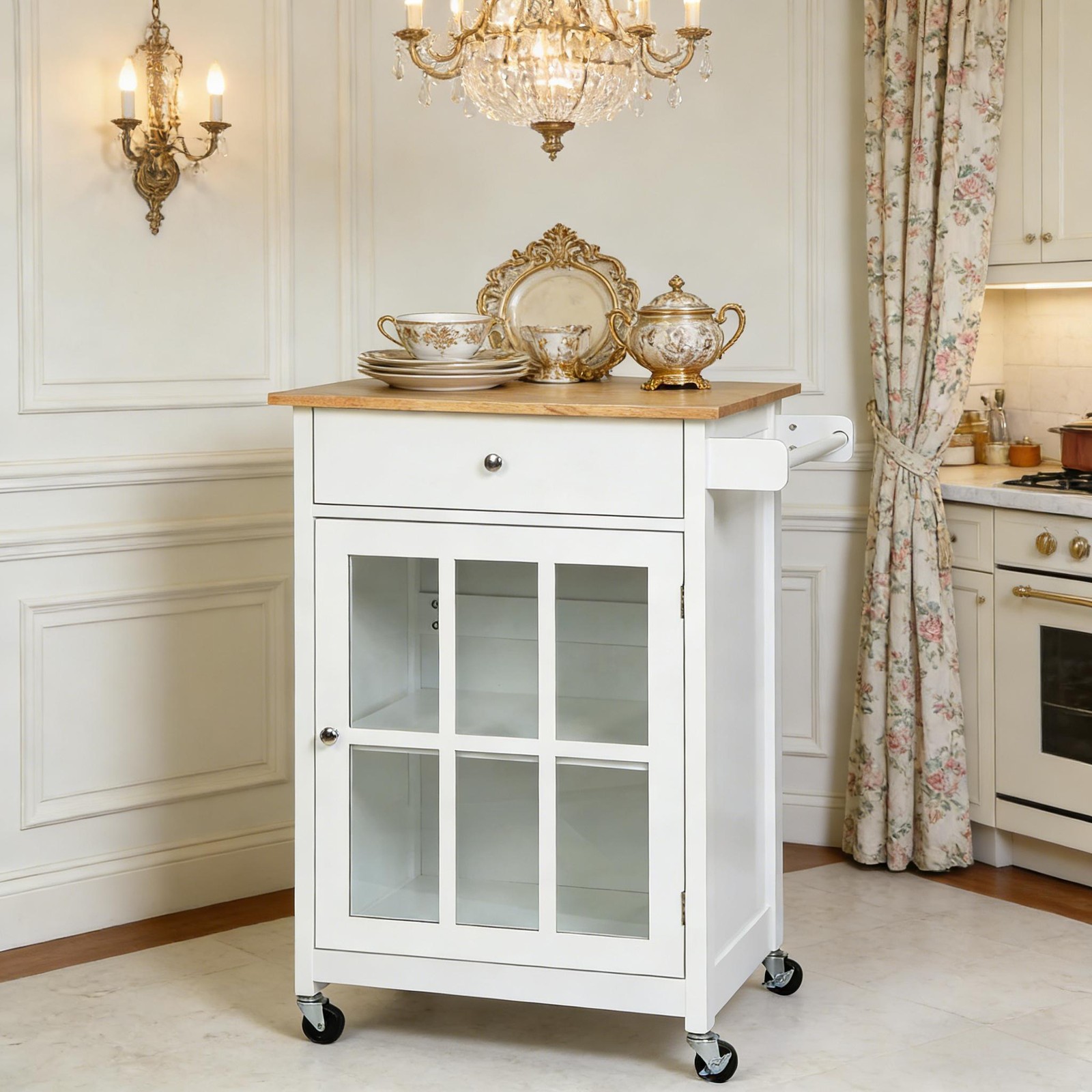 Mobile Kitchen Island,Portable Kitchen Cart