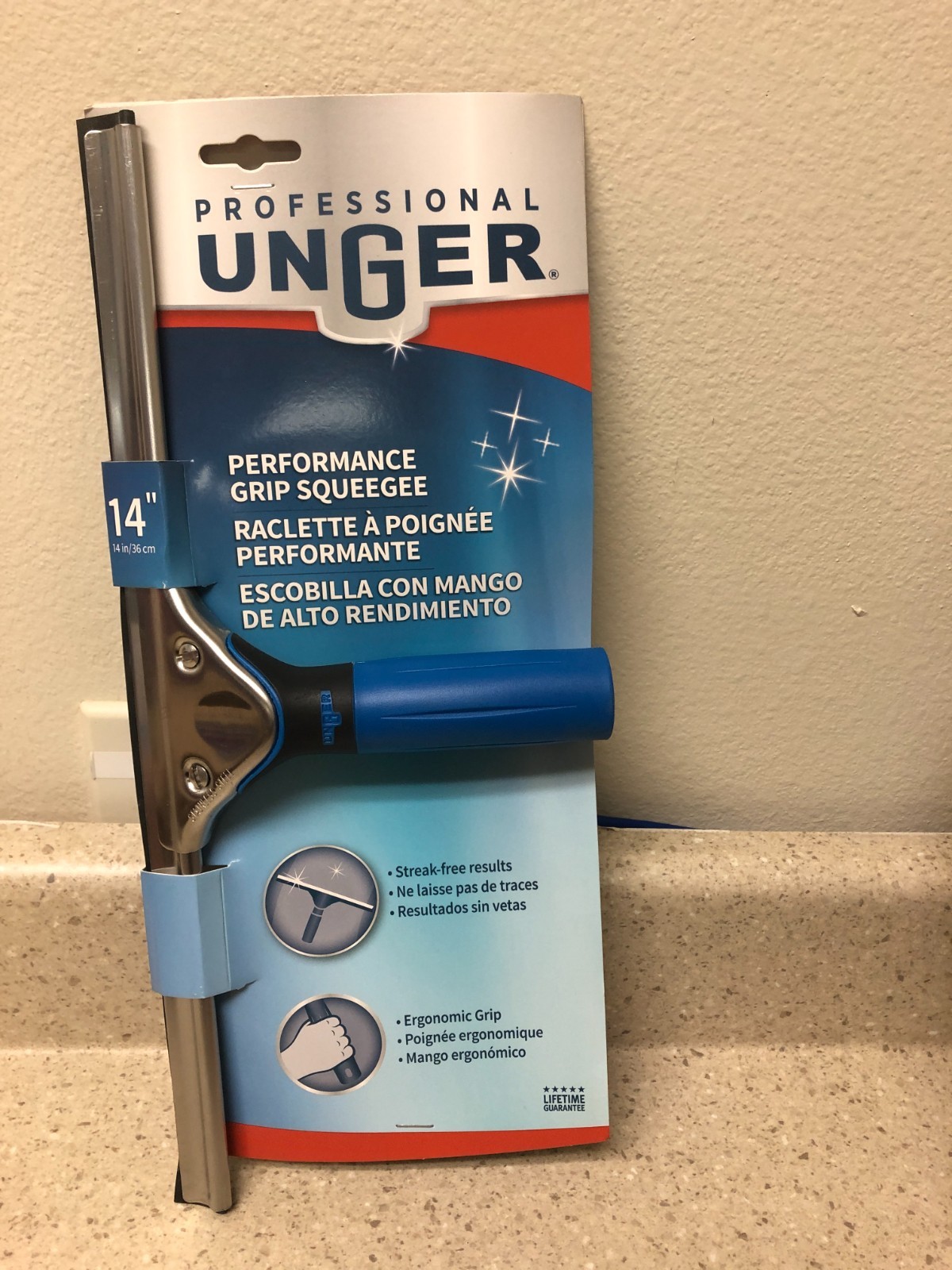 Unger 14 in. Steel Window Squeegee