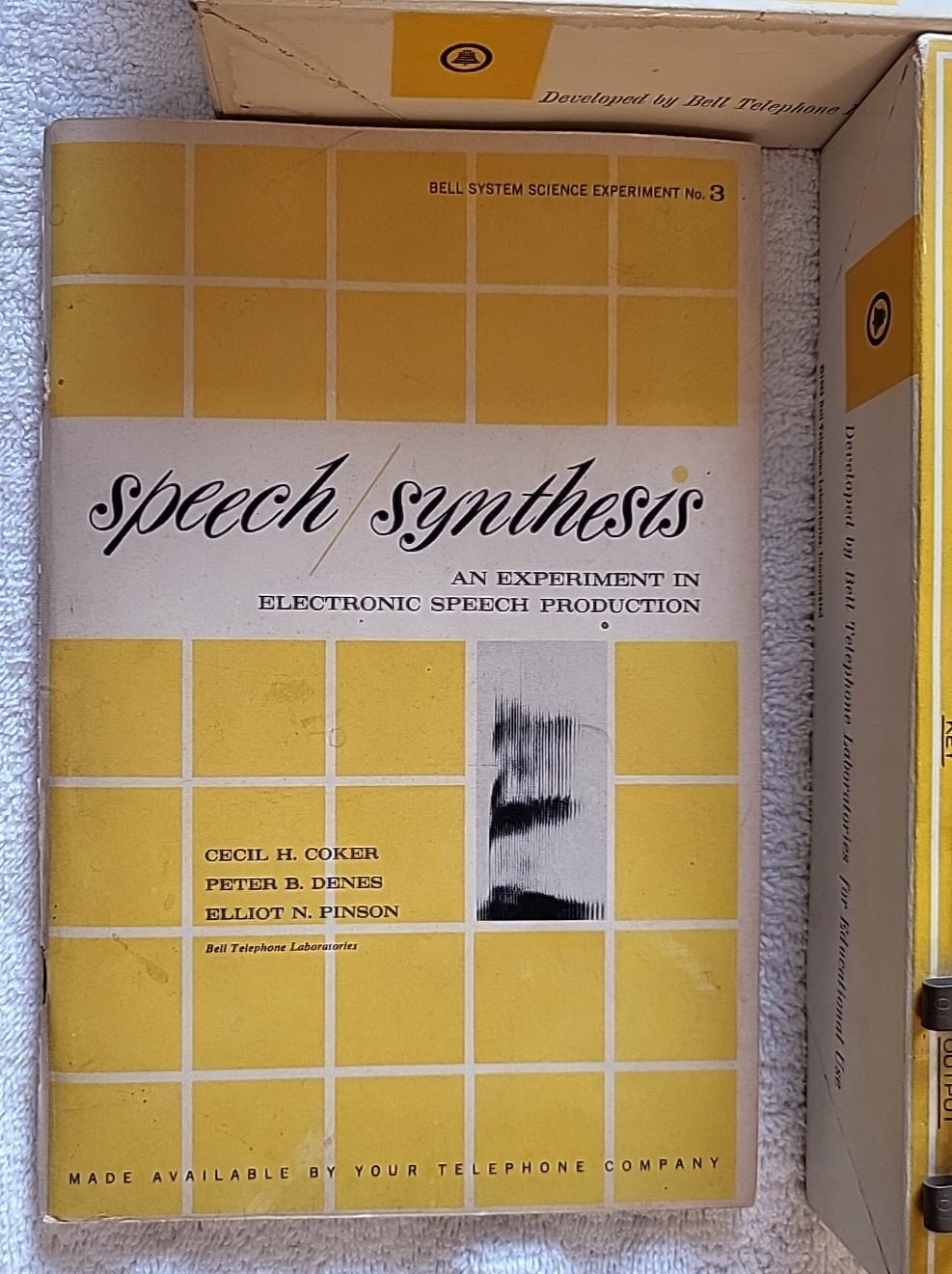 1963 Bell System Speech Synthesis Science Experiment 3 Electronic Set