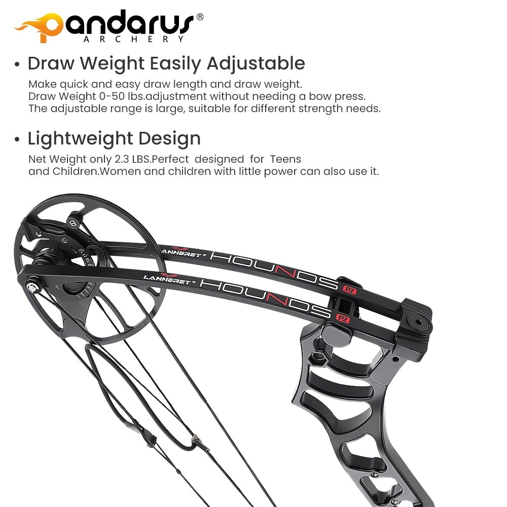 Pandarus Archery Ready To Hunt Lightweight Compound Bow Package For Adults And