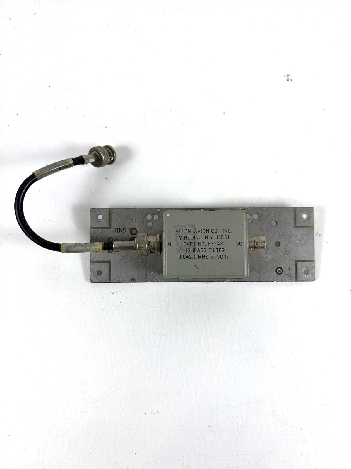 Allen Avionics Part No High Pass F3248 High Pass Filter