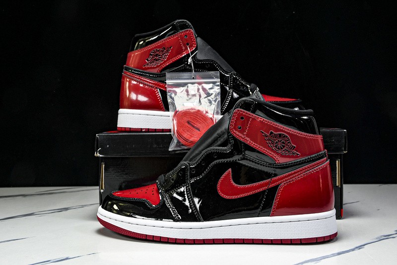 555088-063 AJ 1 Retro High OG Patent Bred Men's Size 4-13