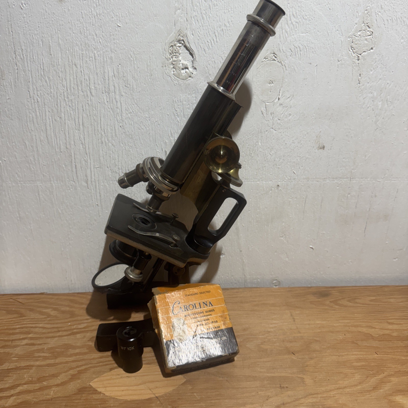 Antique 19th Century Brass Bausch & Lomb Microscope