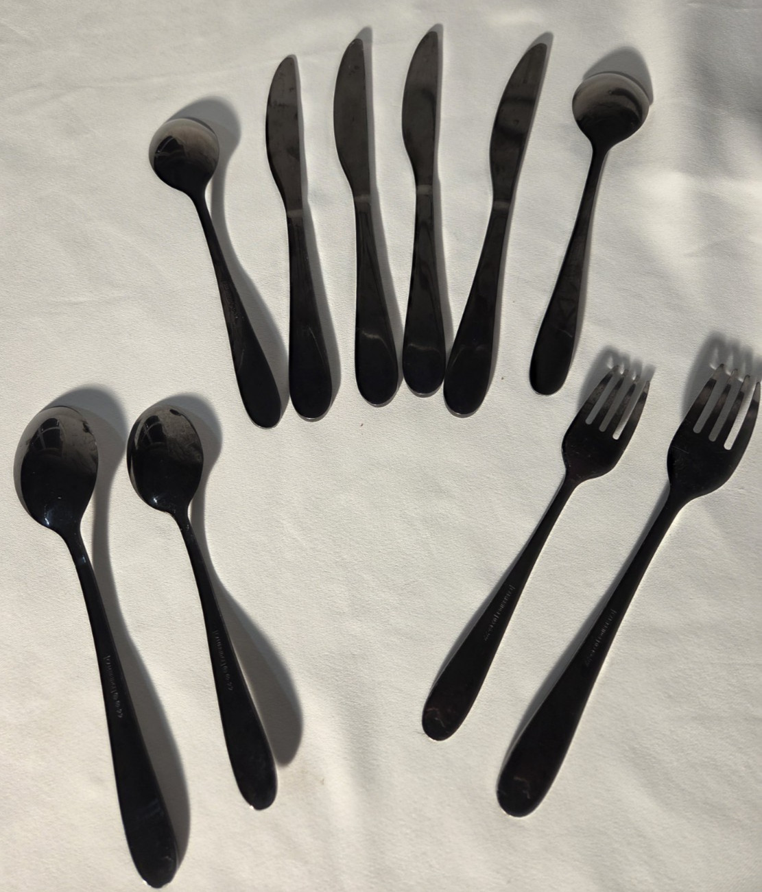 CAMBRIDGE BLACK STAINLESS FLATWARE MISCELLEANOUS SET