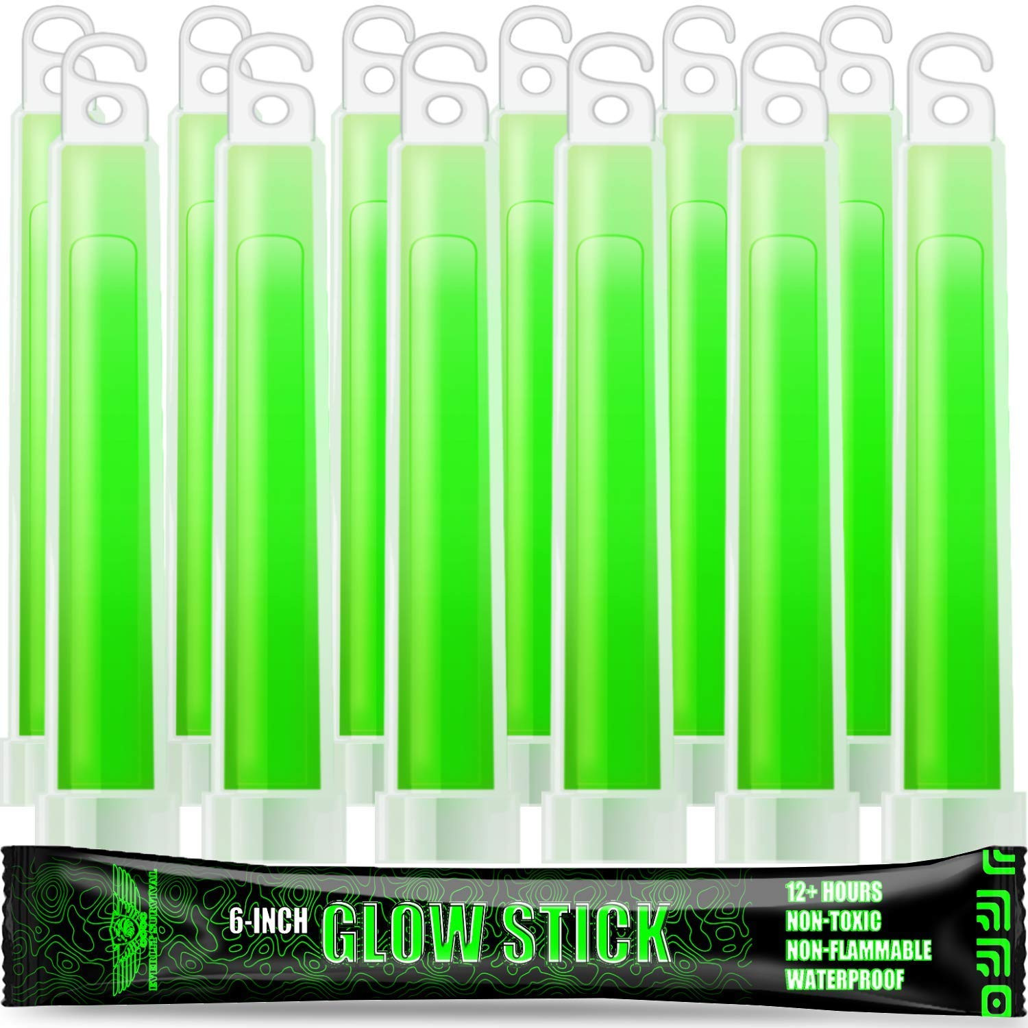 Survival Emergency Glow Sticks- 6 Inches Light Sticks for First Aid Kit, Surviva