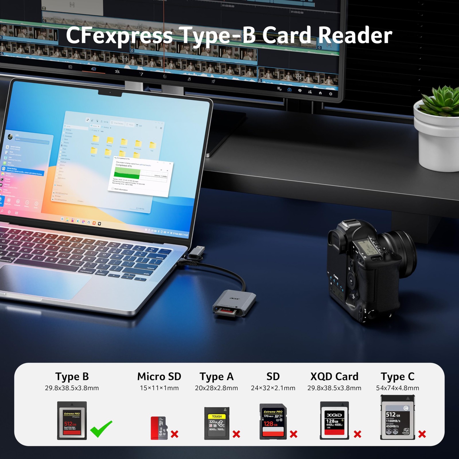 Acer CFexpress Type B Card Reader USB 3.2 Gen 2