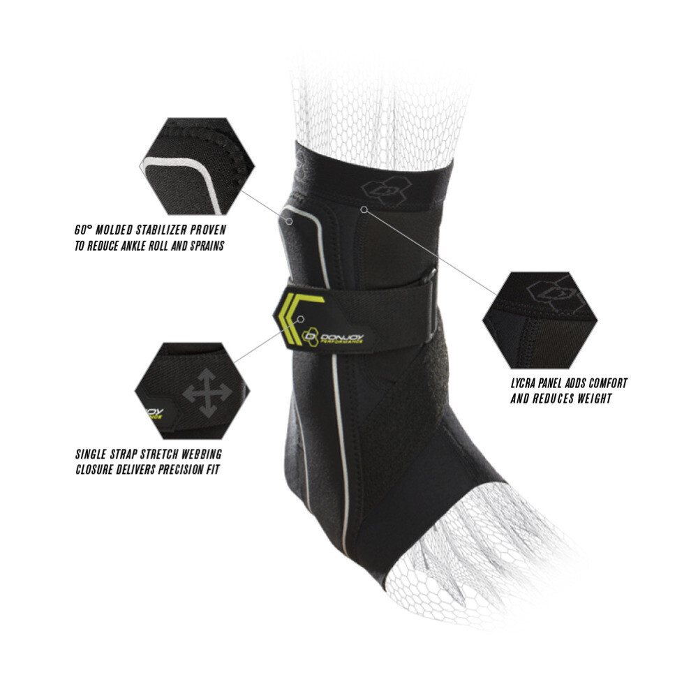DonJoy Performance Bionic Ankle Brace Pair Black Small Right and Left