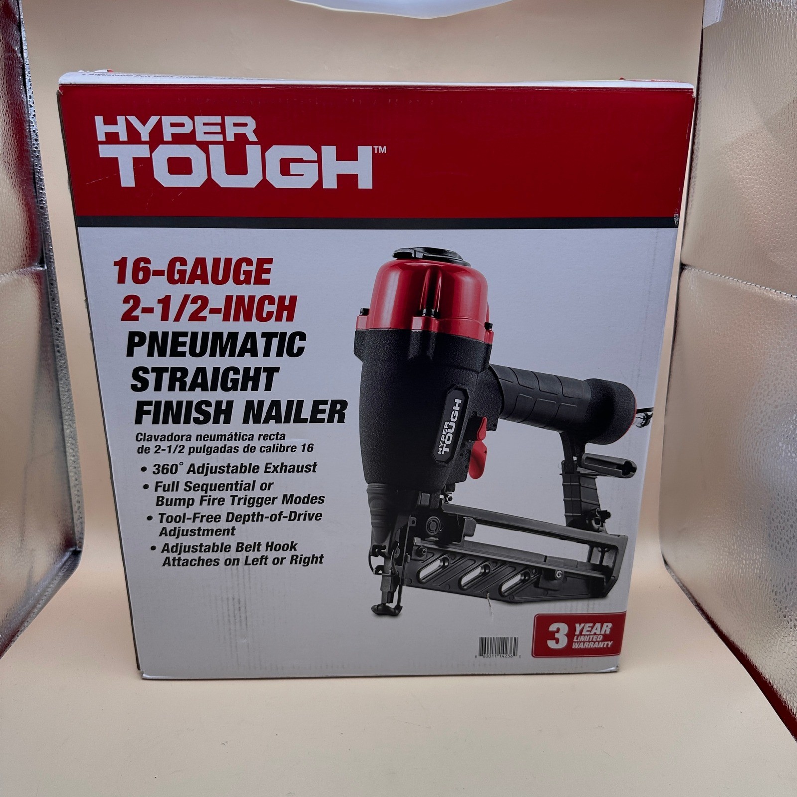 Hyper Tough 16-Gauge 2-1/2-inch Penumatic Straight Finish Nailer