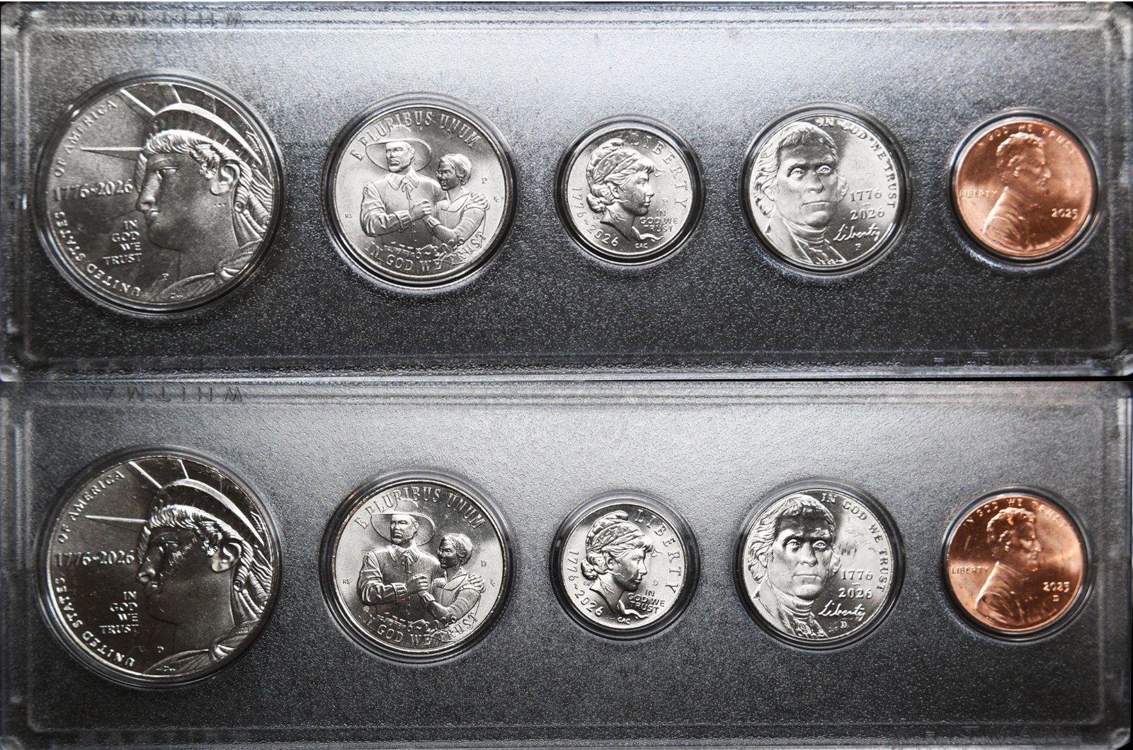 2026 P & D U.S. Mint Semiquicentennial 10 Coin Set w/2025 P & D Lincoln Cent