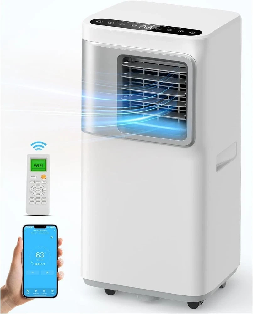 Portable Air Conditioner 16000 BTU 730 sq.ft 5-in-1 Smart WiFi APP Conditioners