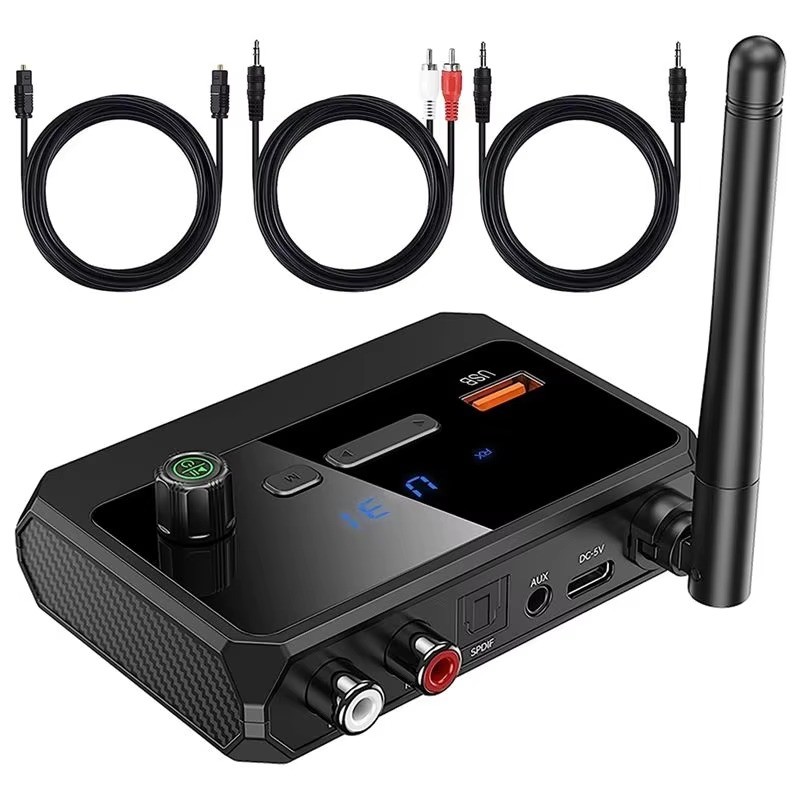 Bluetooth Receiver for Home Stereo Optical Low Latency HD Audio Wireless Adapter