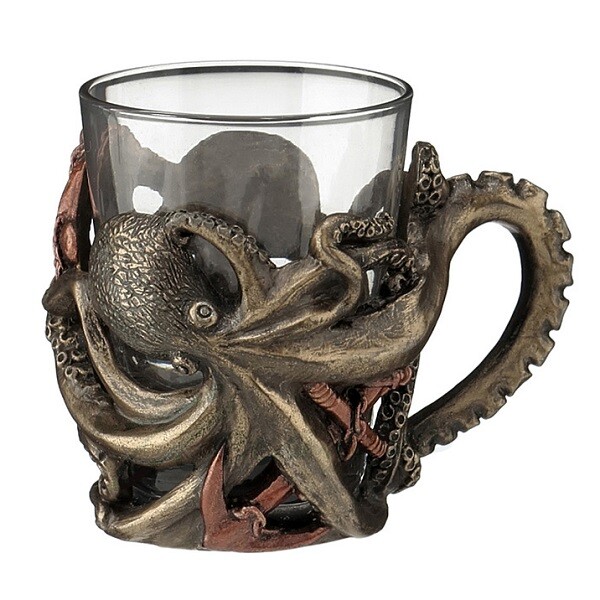 Steampunk OCTOPUSSHOT GLASS WITH HANDLE WU76593A4