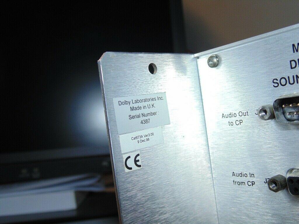 DOLBY LABORATORIES DIGITAL FILM SOUND PROCESSOR DA20