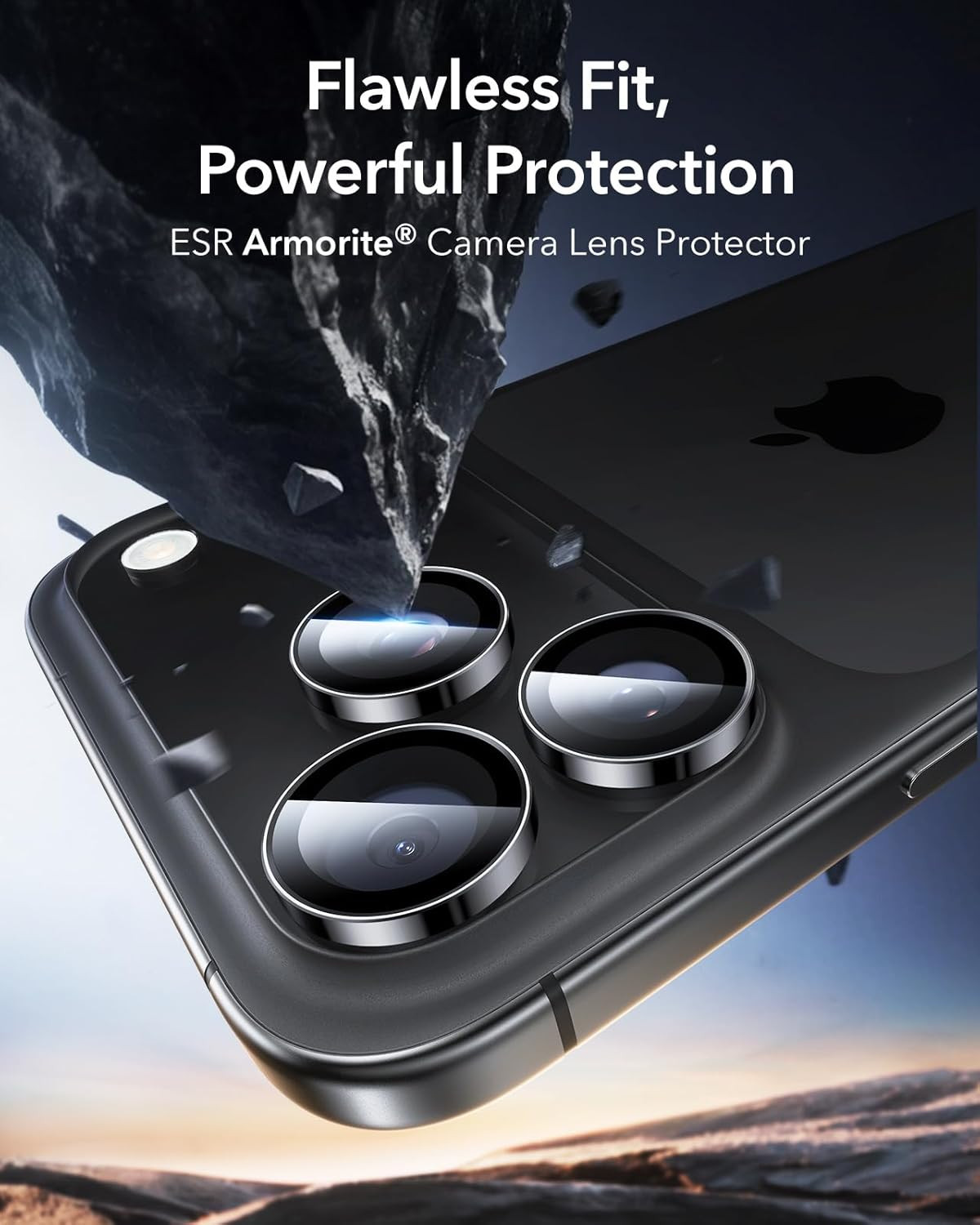 ESR Camera Lens Protector for iPhone 14–17 Pro Max/Pro Ultra-Thin Tempered Glass