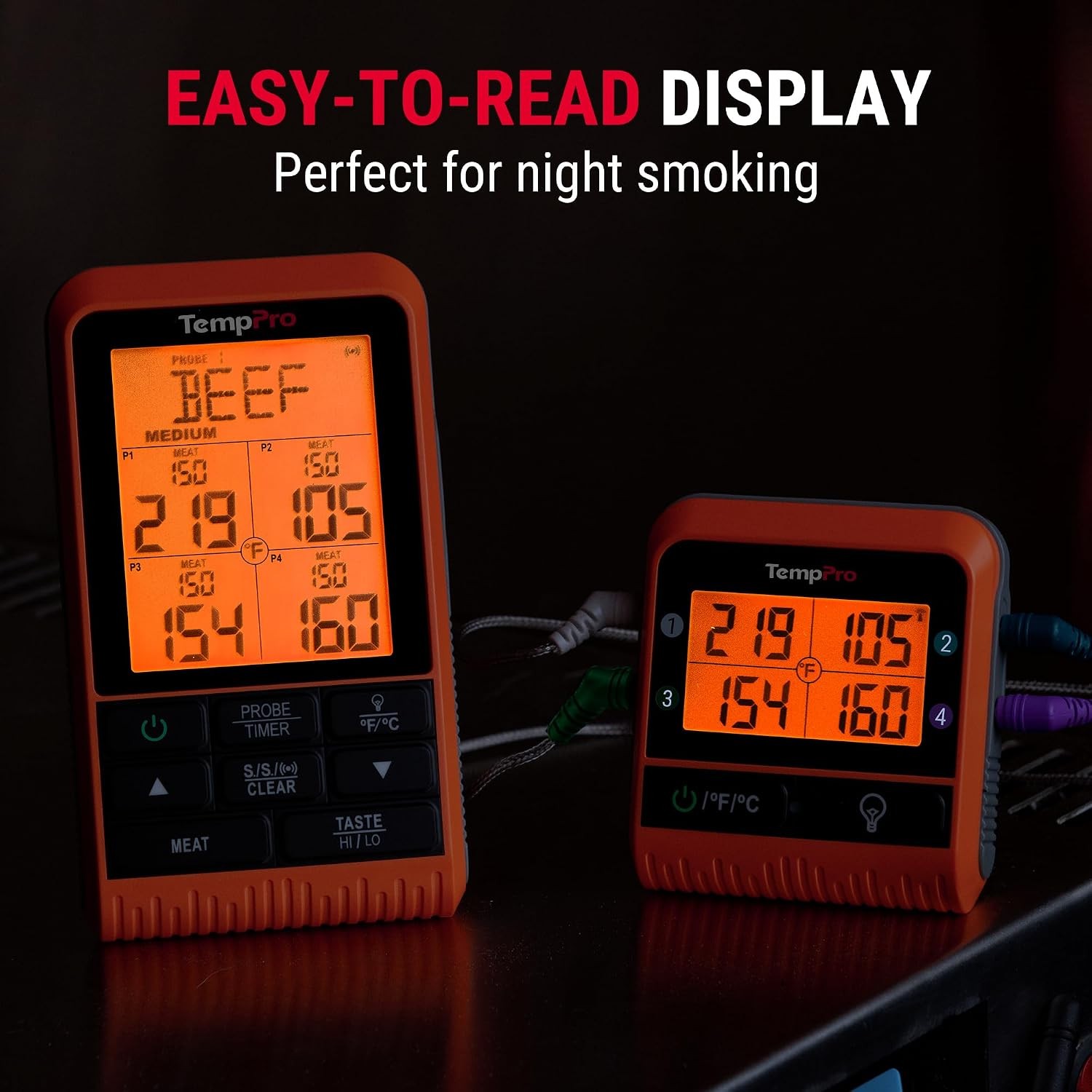 TempSync 1000FT Wireless Meat Thermometer for Grilling and Smoking,RF Technology