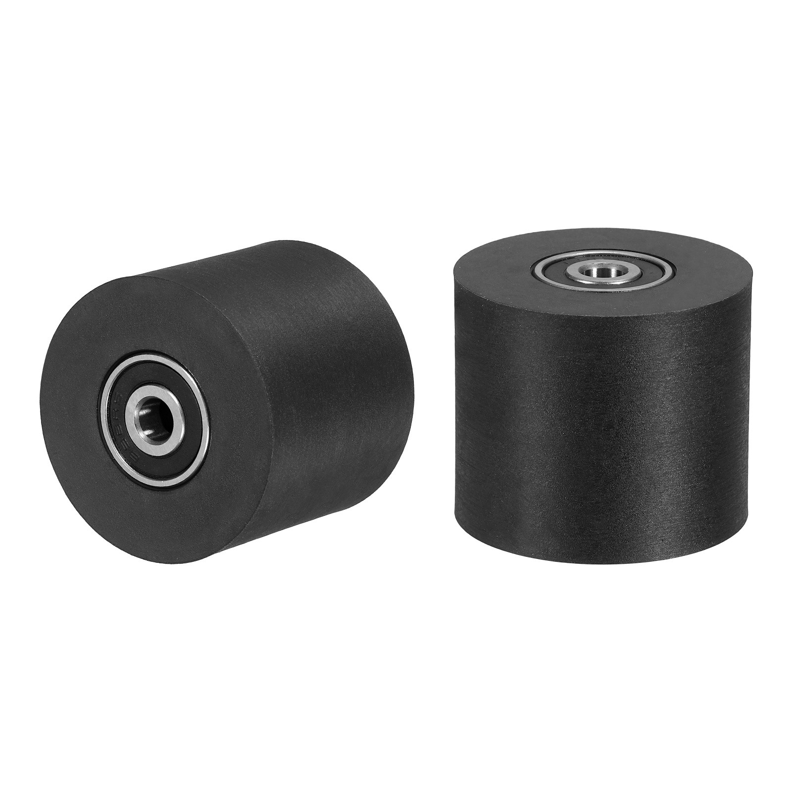 2Pcs Plastic Roller Wheel with Bearing, 15/64"x1-37/64"x1-3/8" Bearing Pulley