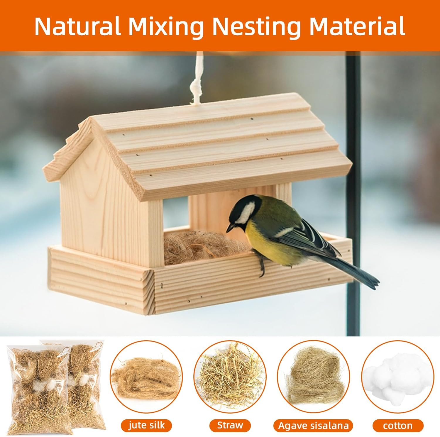 Bird Nesting Material - Bird Nests Bedding Hummingbird Nesting Material Mixing C