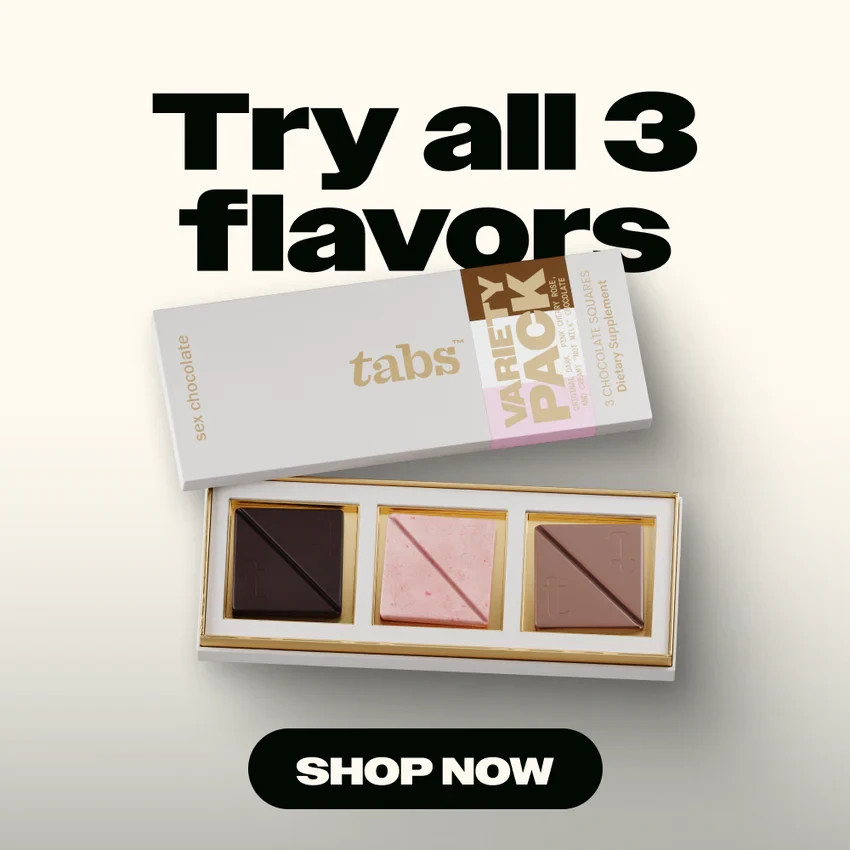 Tabs Chocolate Squares for Couples to Improve Mood Libido Booster - Variety Pack