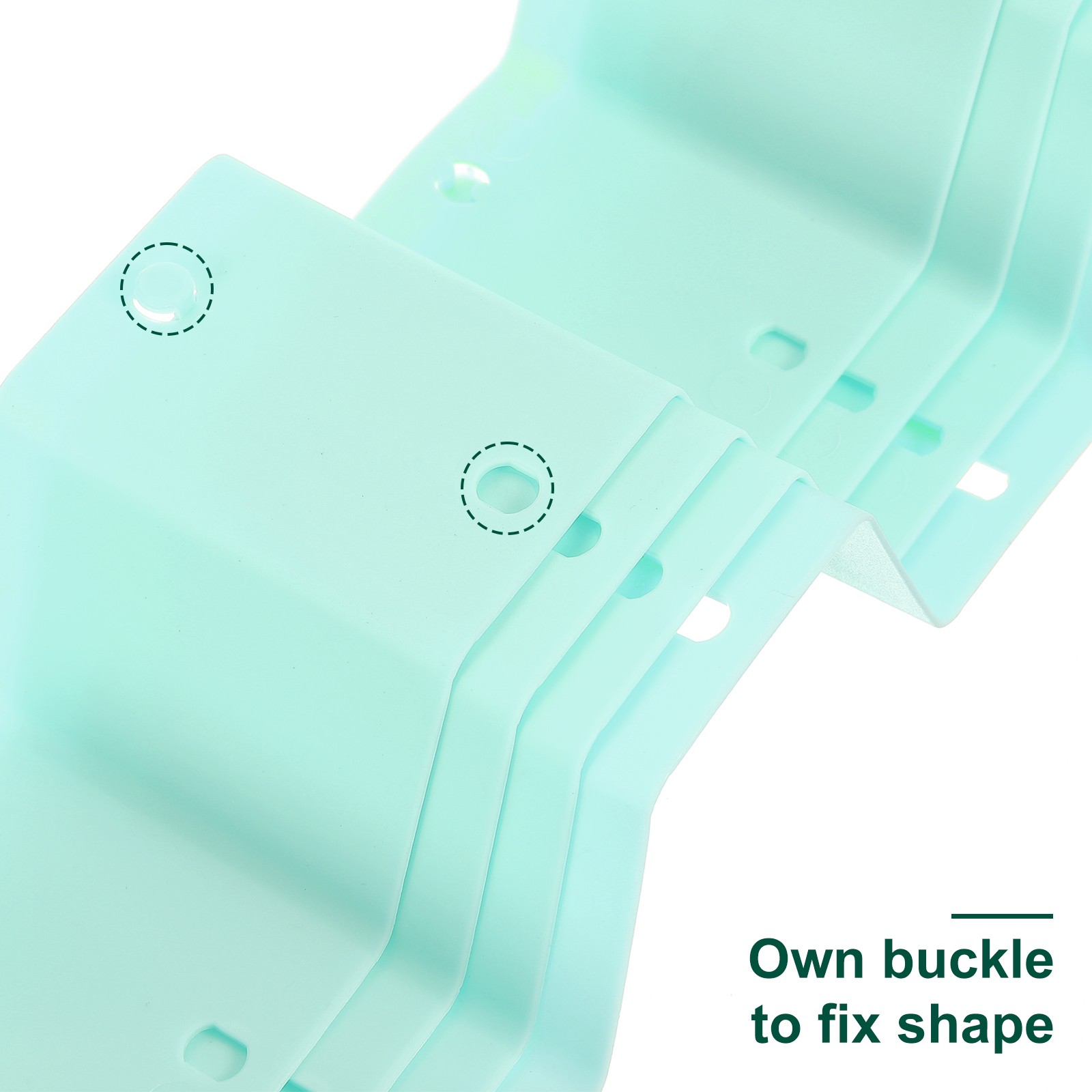 4Pcs Plastic Adjustable Separator Drawer Organizer Divider Blue