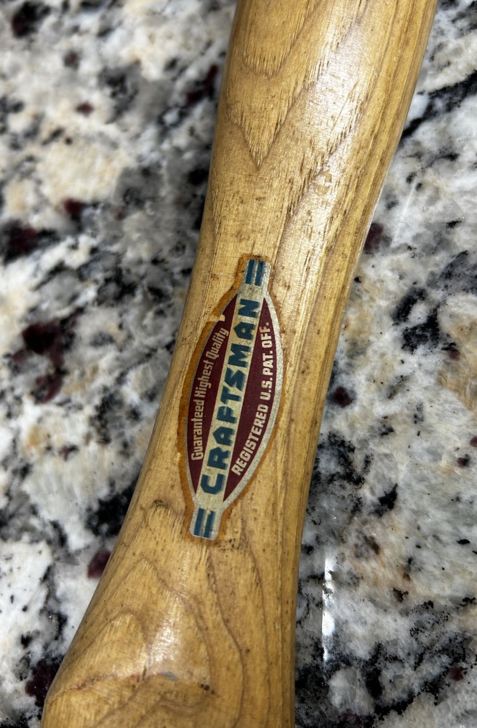 Vintage Craftsman Wood Hammer Hatchet Handle 14" Wood Handle NOS