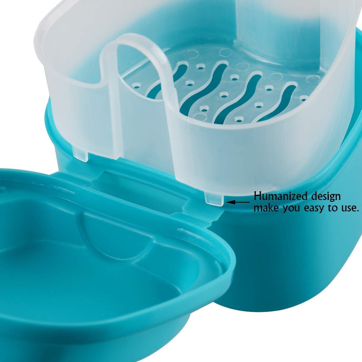 Denture Case, Denture Cup with Strainer, Denture Bath Box False Teeth Storage...