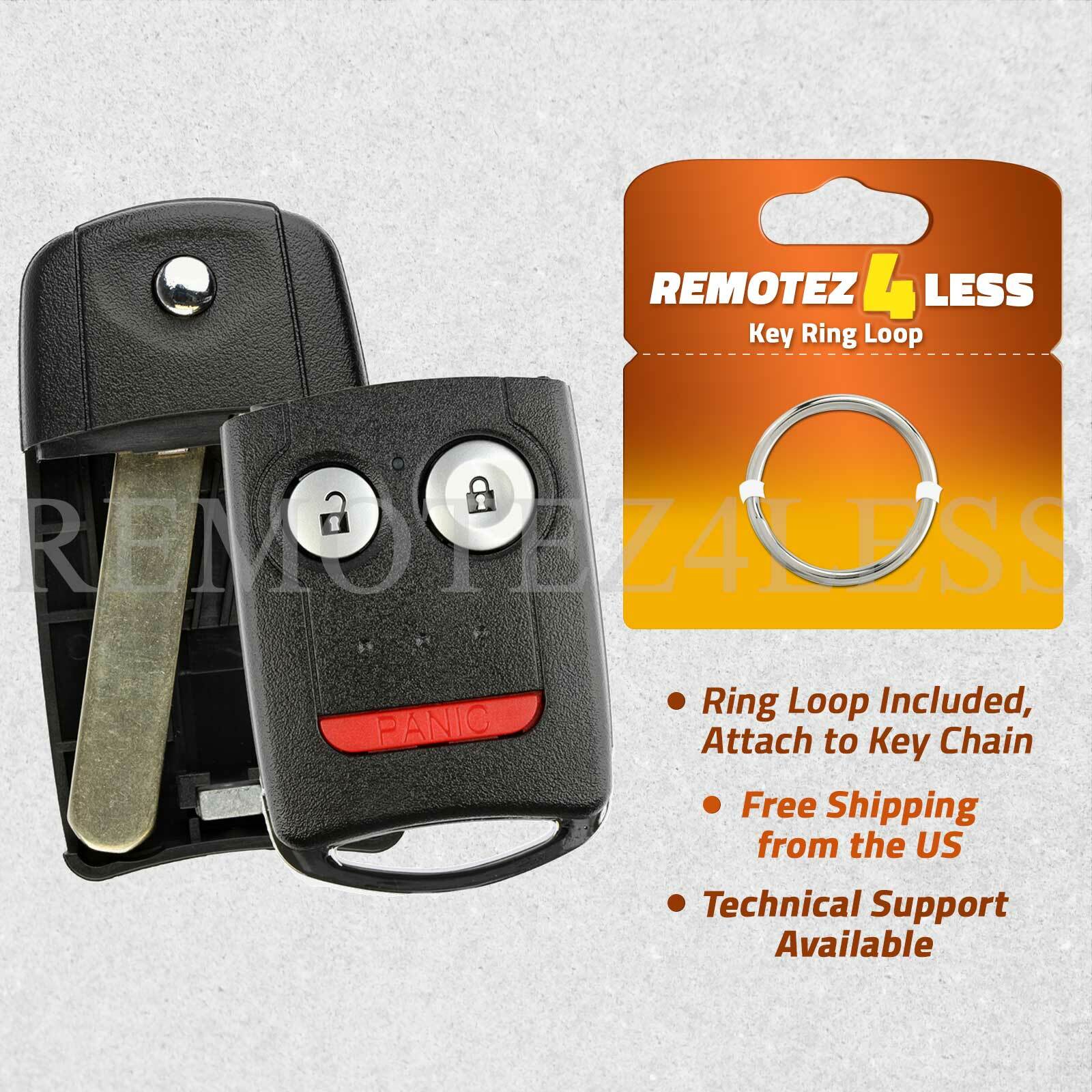 For 2007 2008 2009 2010 2011 2012 2013 Acura RDX Key Fob Shell Case Cover