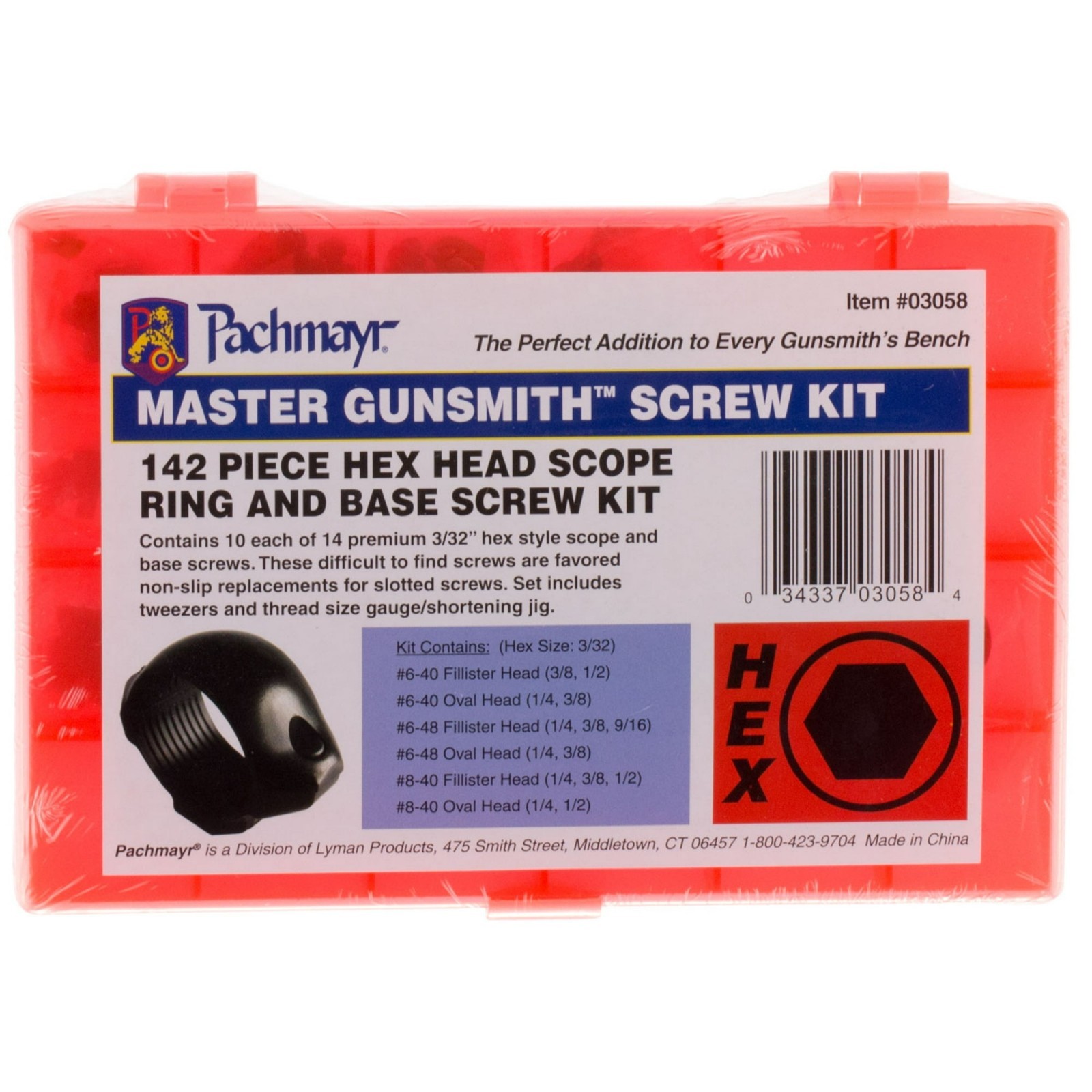 Gunsmith Gunsmithing Hex Scope Ring & Base Screw Kit Hunting Gun Repair Fix Set