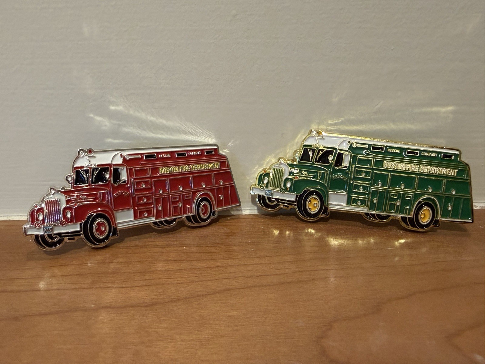 Boston Fire Rescue 1 Retro 1964 Mack Truck Shaped Celtics Challenge Coin Lot