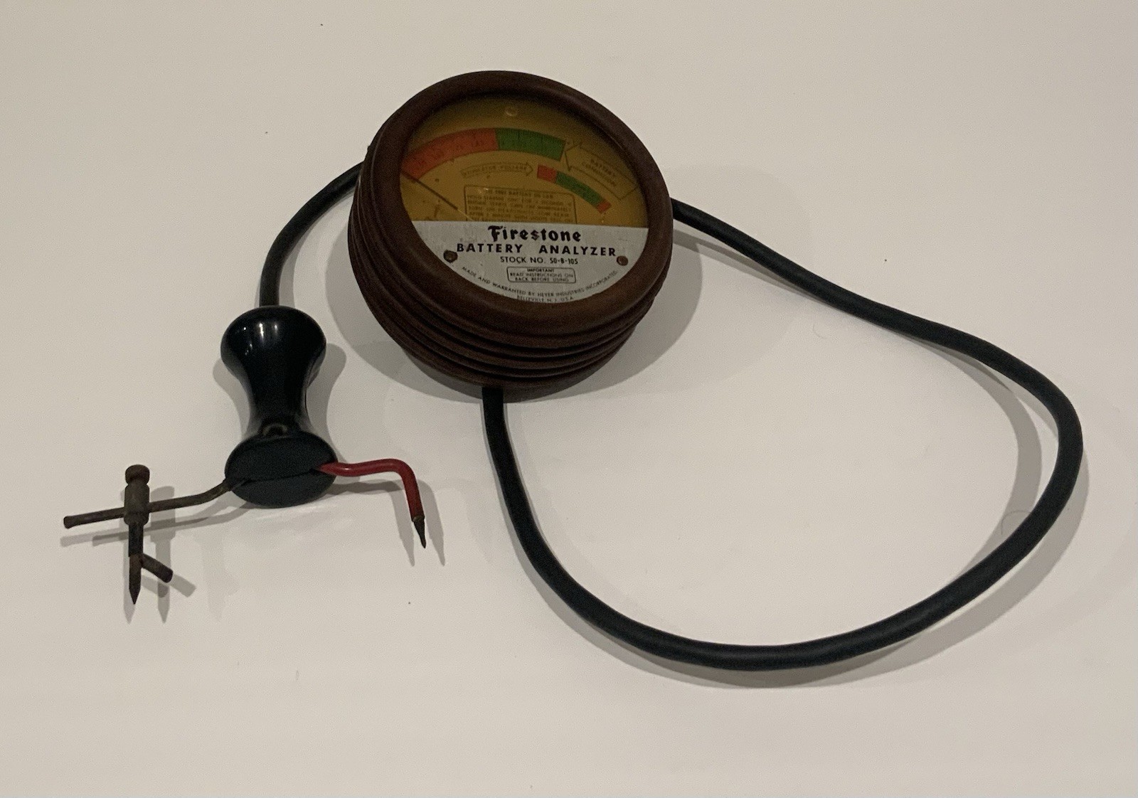 VINTAGE FIRESTONE BATTERY ANALYZER VOLTAGE REGULATOR TESTER
